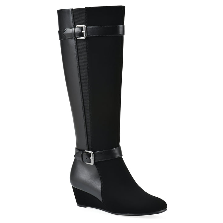 Cheers Tall Boot - Black Faux Leather