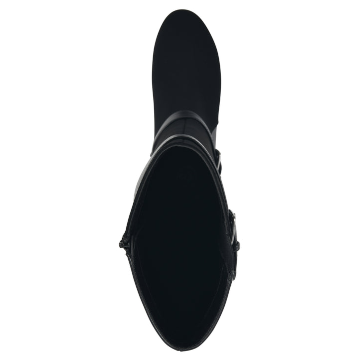 Cheers Tall Boot - Black Faux Leather