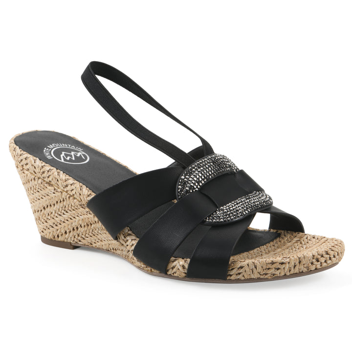 Atavi Wedge Sandal - Black