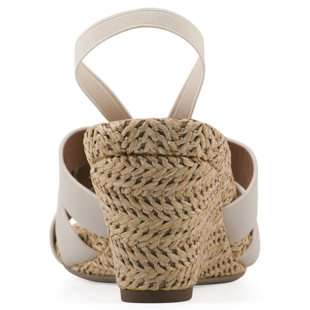 Atavi Wedge Sandal - Eggshell