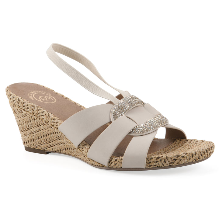 Atavi Wedge Sandal - Eggshell