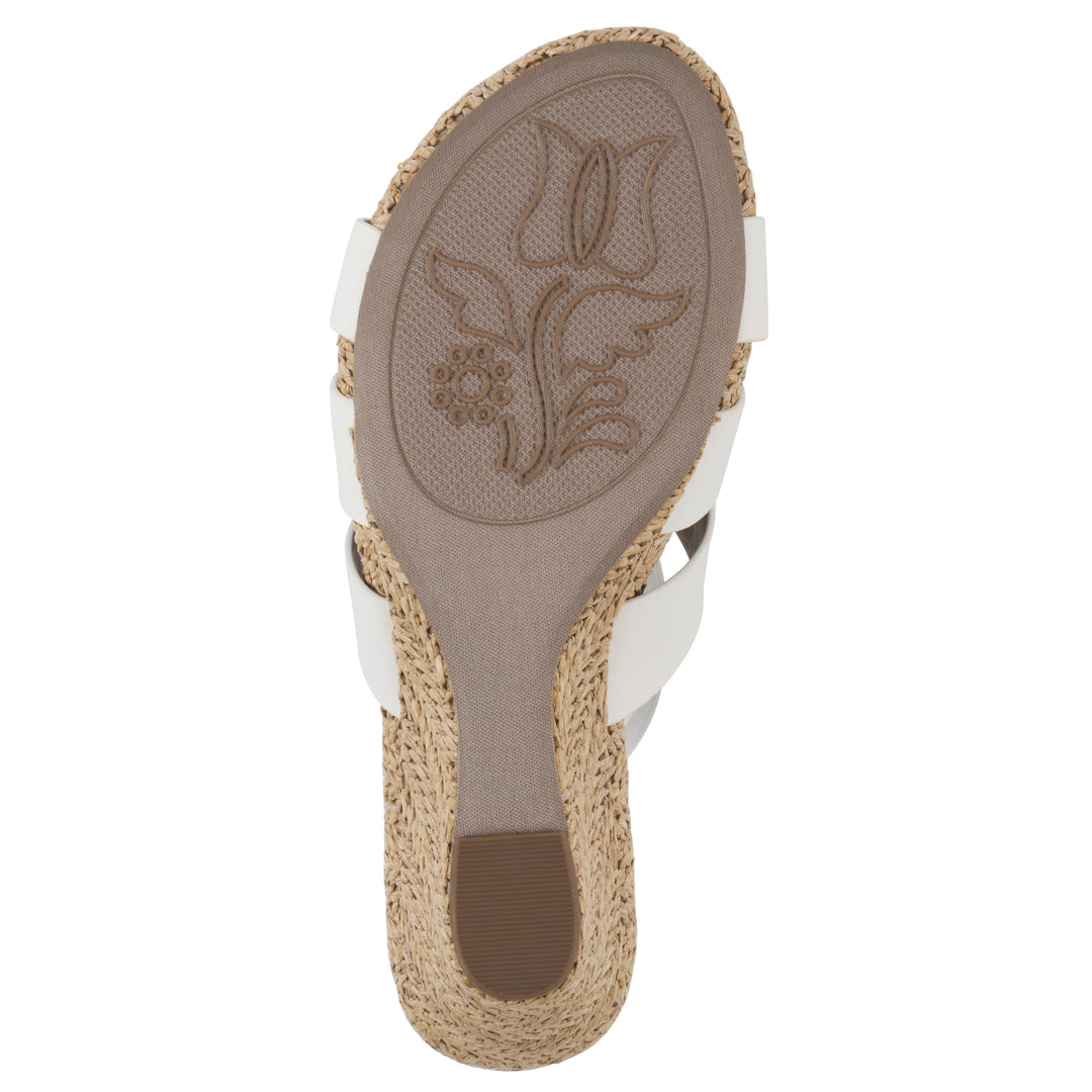 Atavi Wedge Sandal - White