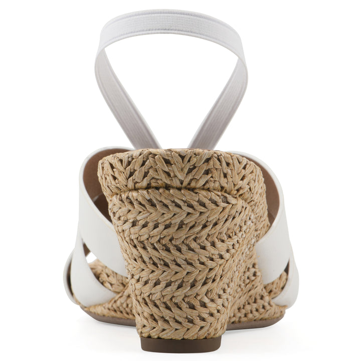 Atavi Wedge Sandal - White