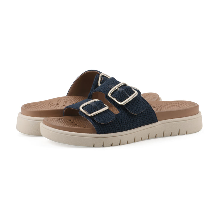 Nanny Recovery Sandal - Navy Fabric