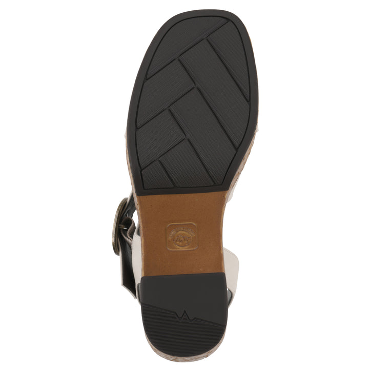 Barb Heel - Cream Faux Leather