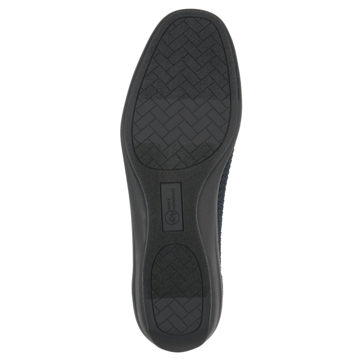 Florian Flat - Navy Knit Fabric