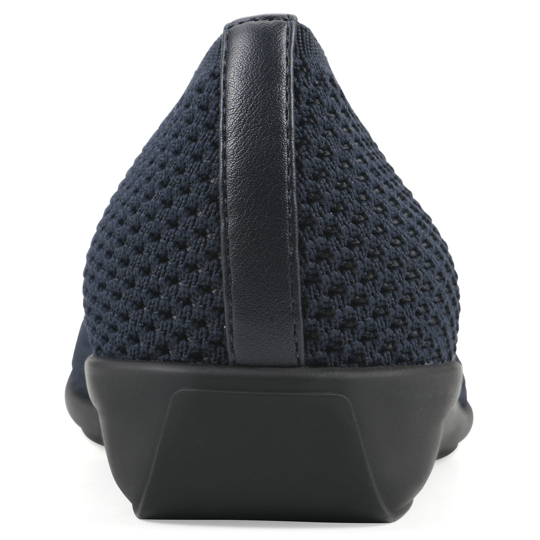 Florian Flat - Navy Knit Fabric