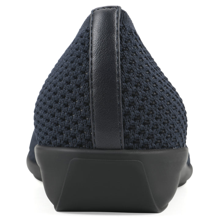 Florian Flat - Navy Knit Fabric