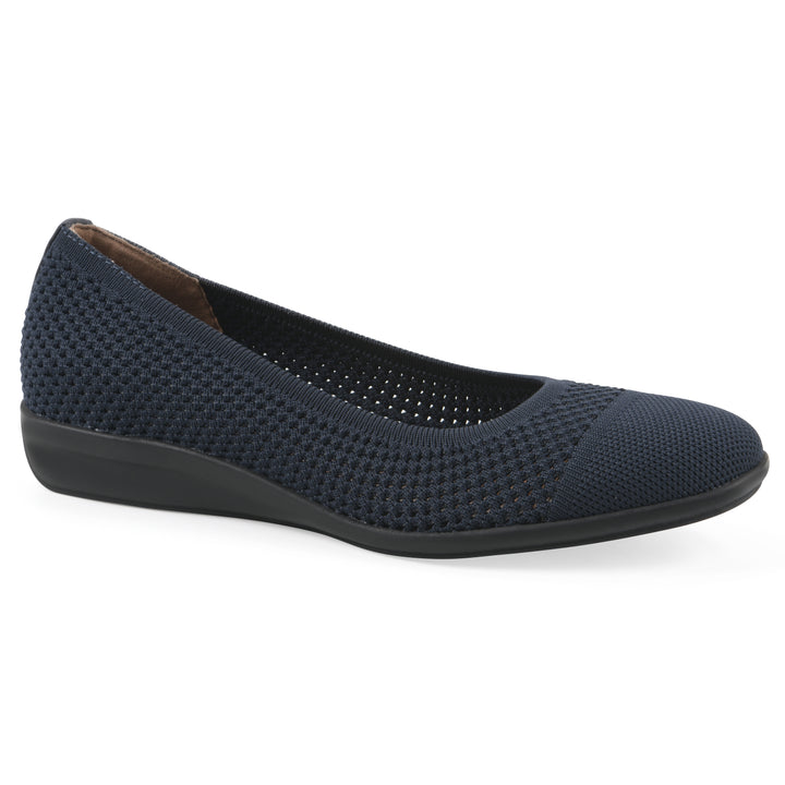 Florian Flat - Navy Knit Fabric