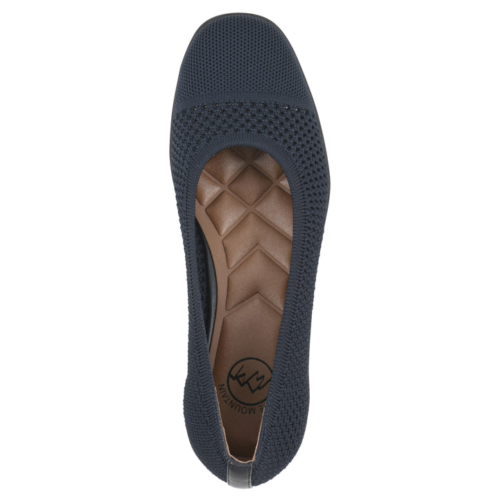 Florian Flat - Navy Knit Fabric