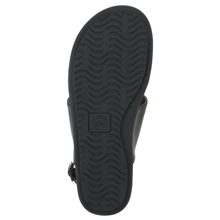 Alicorn Sandal - Black Faux Leather