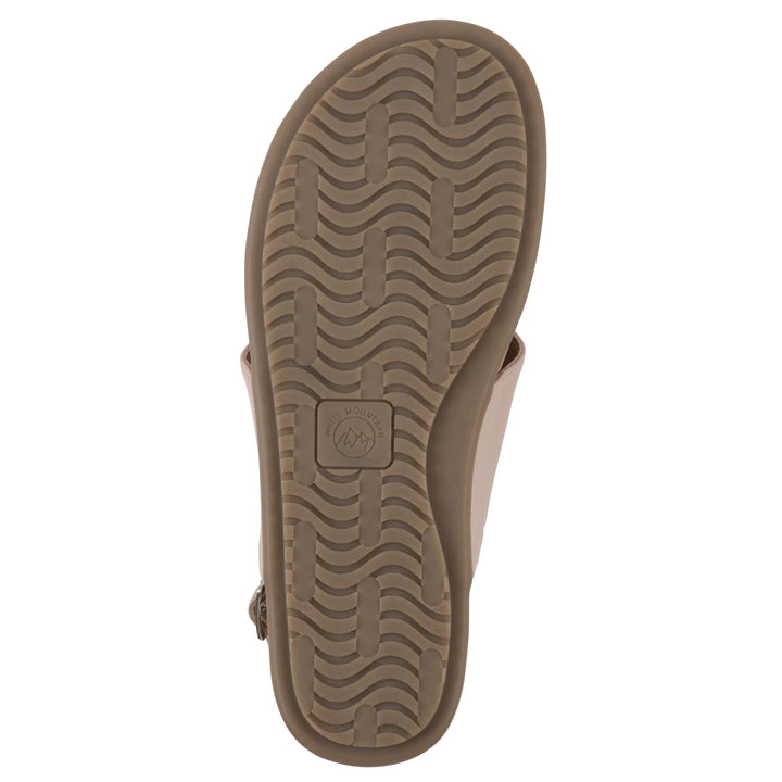 Alicorn Sandal - Blush with Natural Faux Leather