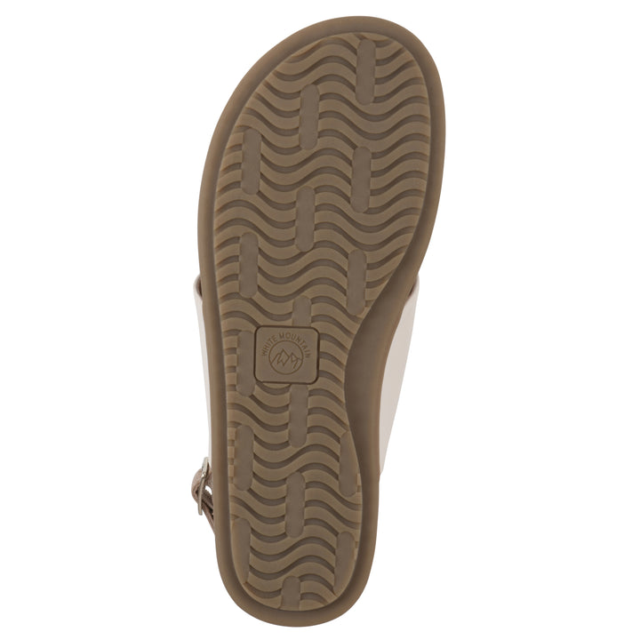 Alicorn Sandal - Cream with Natural Faux Leather