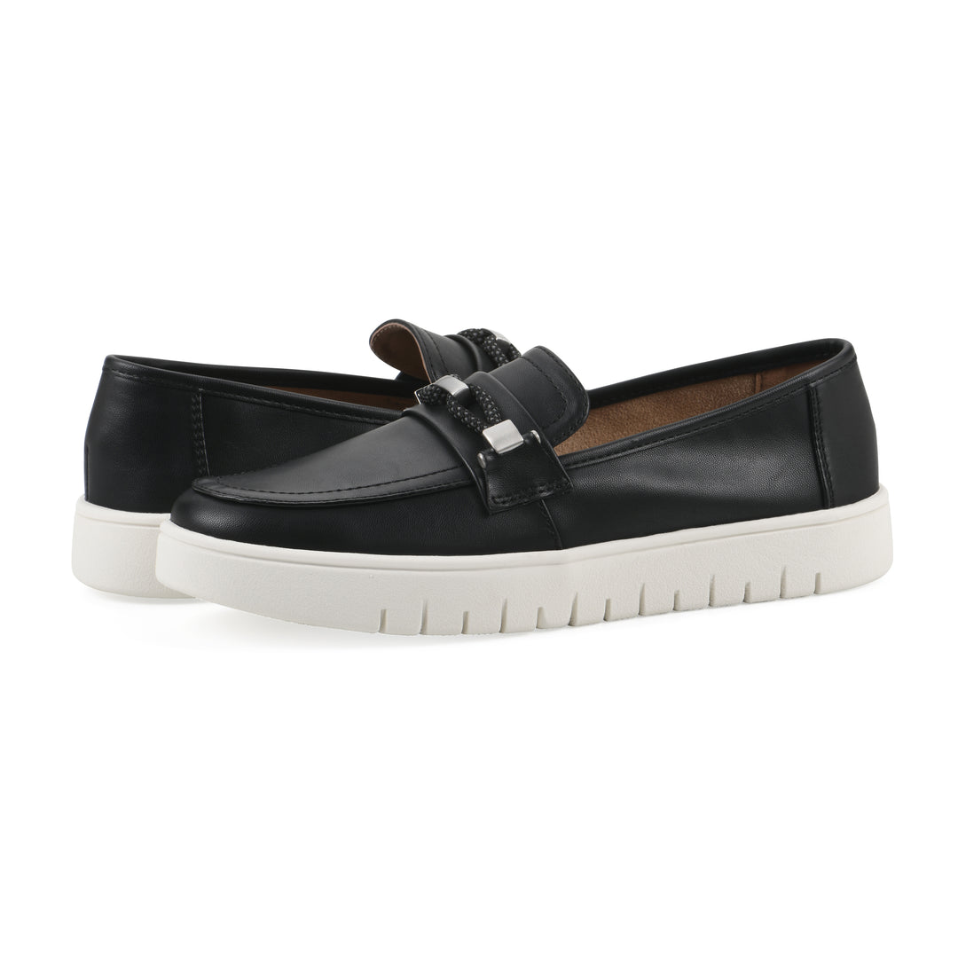 Naathan Recovery Loafer - Black Faux Leather