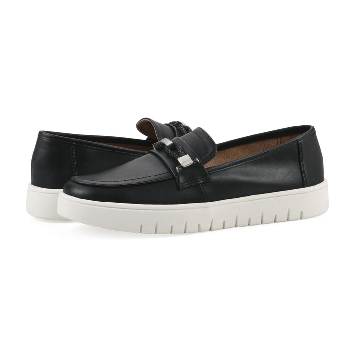 Naathan Recovery Loafer - Black Faux Leather
