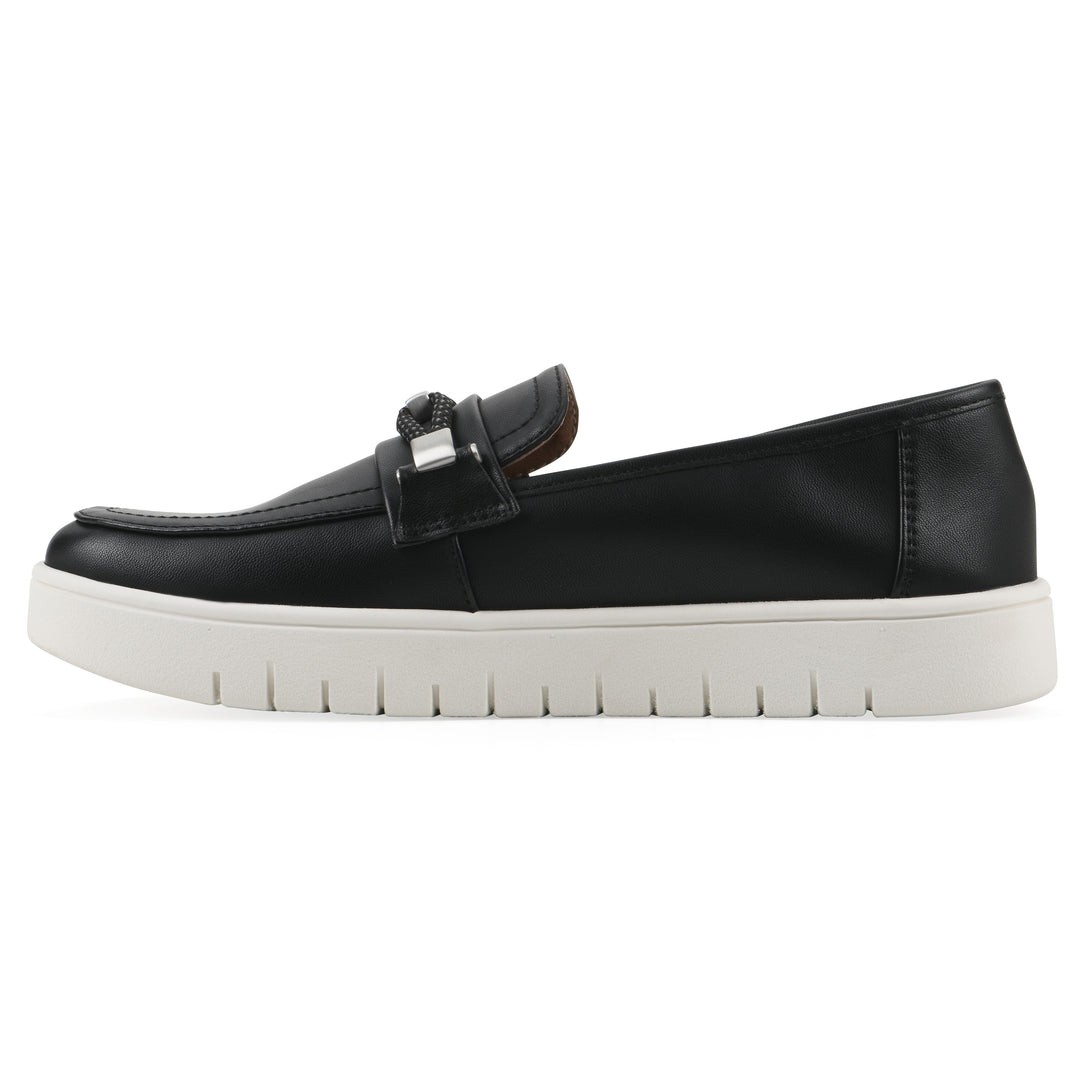 Naathan Recovery Loafer - Black Faux Leather