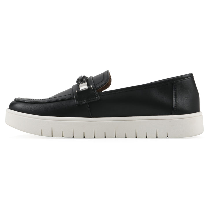 Naathan Recovery Loafer - Black Faux Leather