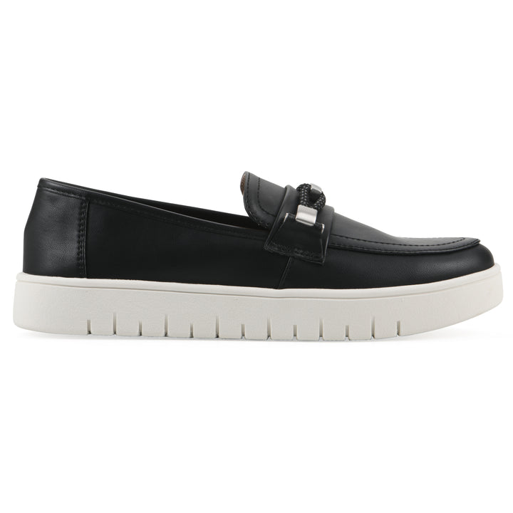 Naathan Recovery Loafer - Black Faux Leather