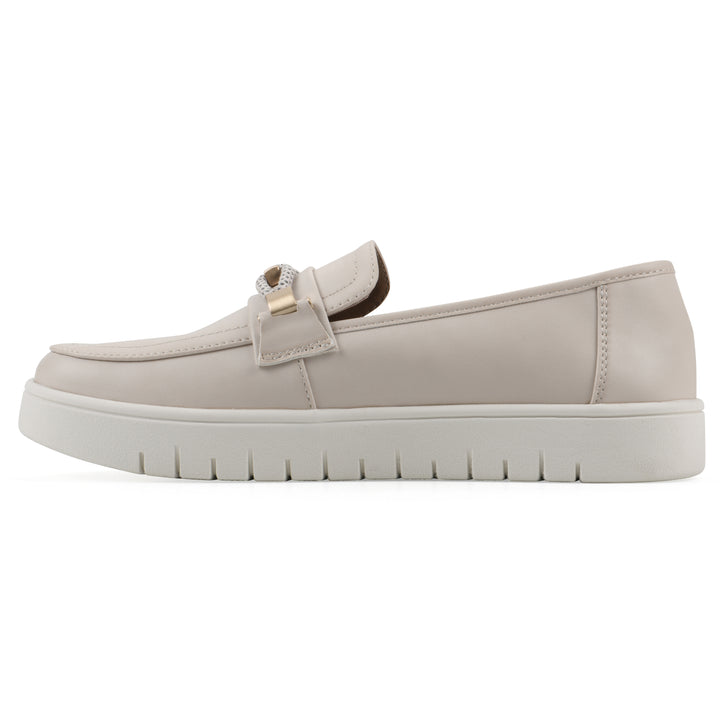 Naathan Recovery Loafer - Eggshell Faux Leather
