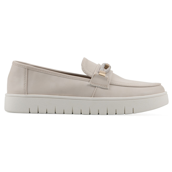 Naathan Recovery Loafer - Eggshell Faux Leather