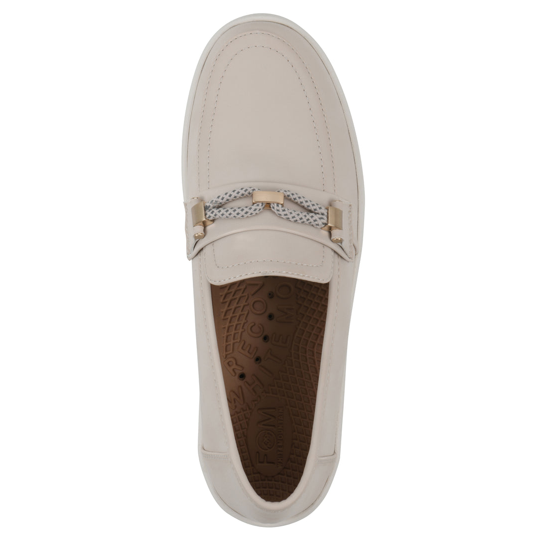 Naathan Recovery Loafer - Eggshell Faux Leather