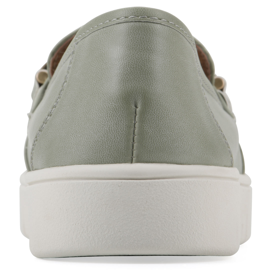Naathan Recovery Loafer - Sage Green Faux Leather