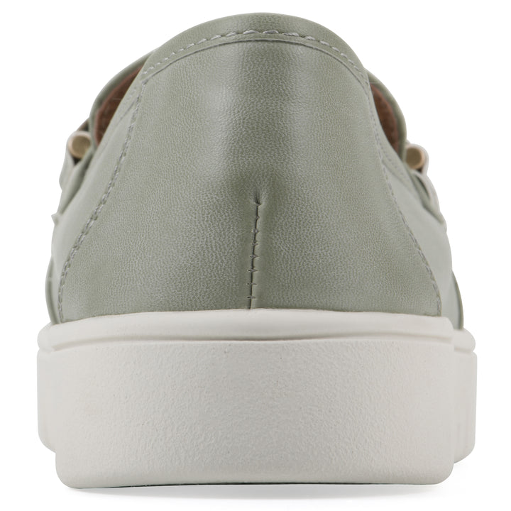 Naathan Recovery Loafer - Sage Green Faux Leather