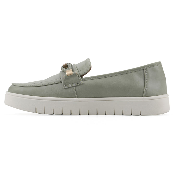 Naathan Recovery Loafer - Sage Green Faux Leather