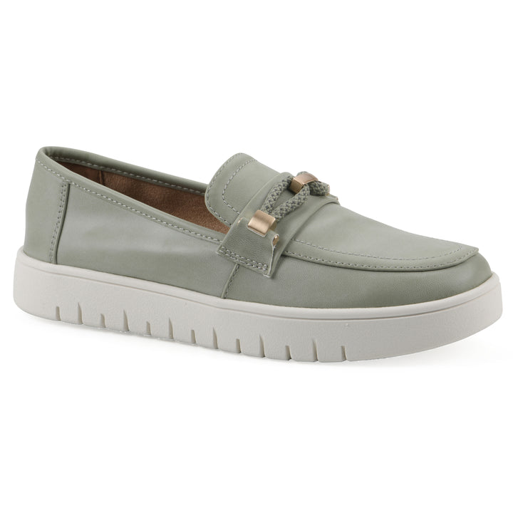 Naathan Recovery Loafer - Sage Green Faux Leather