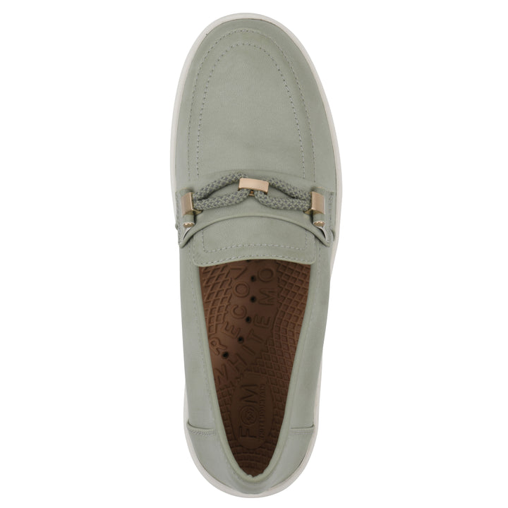 Naathan Recovery Loafer - Sage Green Faux Leather