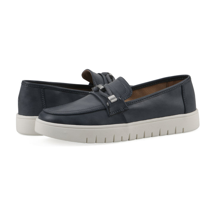 Naathan Recovery Loafer - Navy Faux Leather