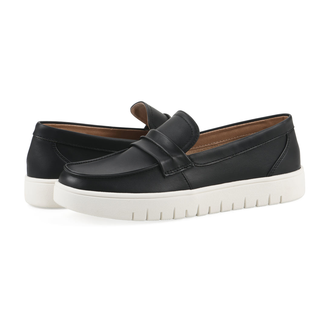 Nocci Recovery Loafer - Black Faux Leather