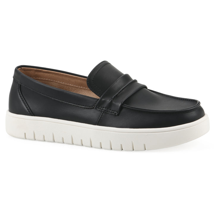 Nocci Recovery Loafer - Black Faux Leather