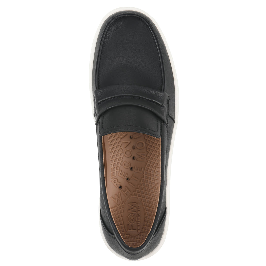 Nocci Recovery Loafer - Black Faux Leather