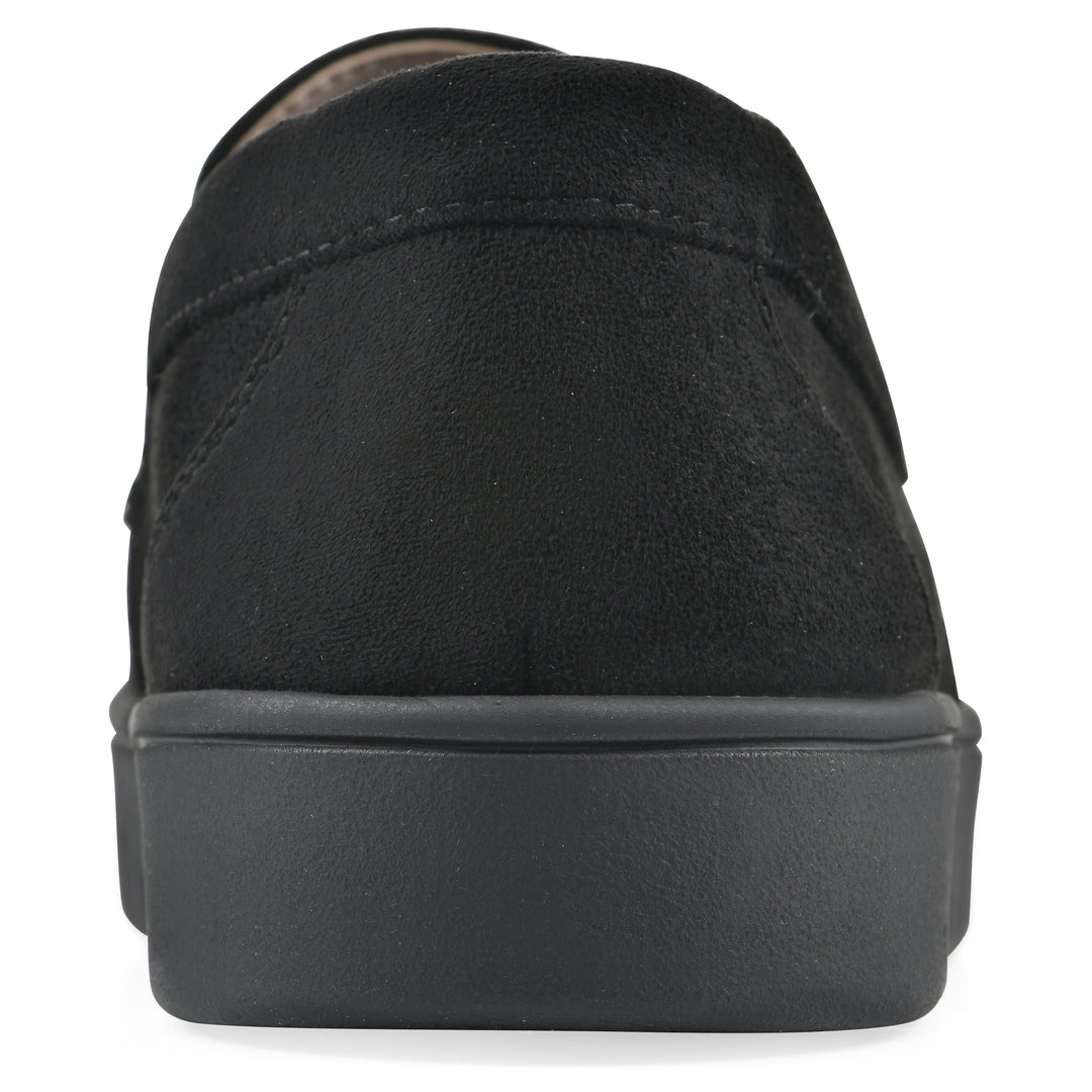 Nocci Recovery Loafer - Black Faux Suede