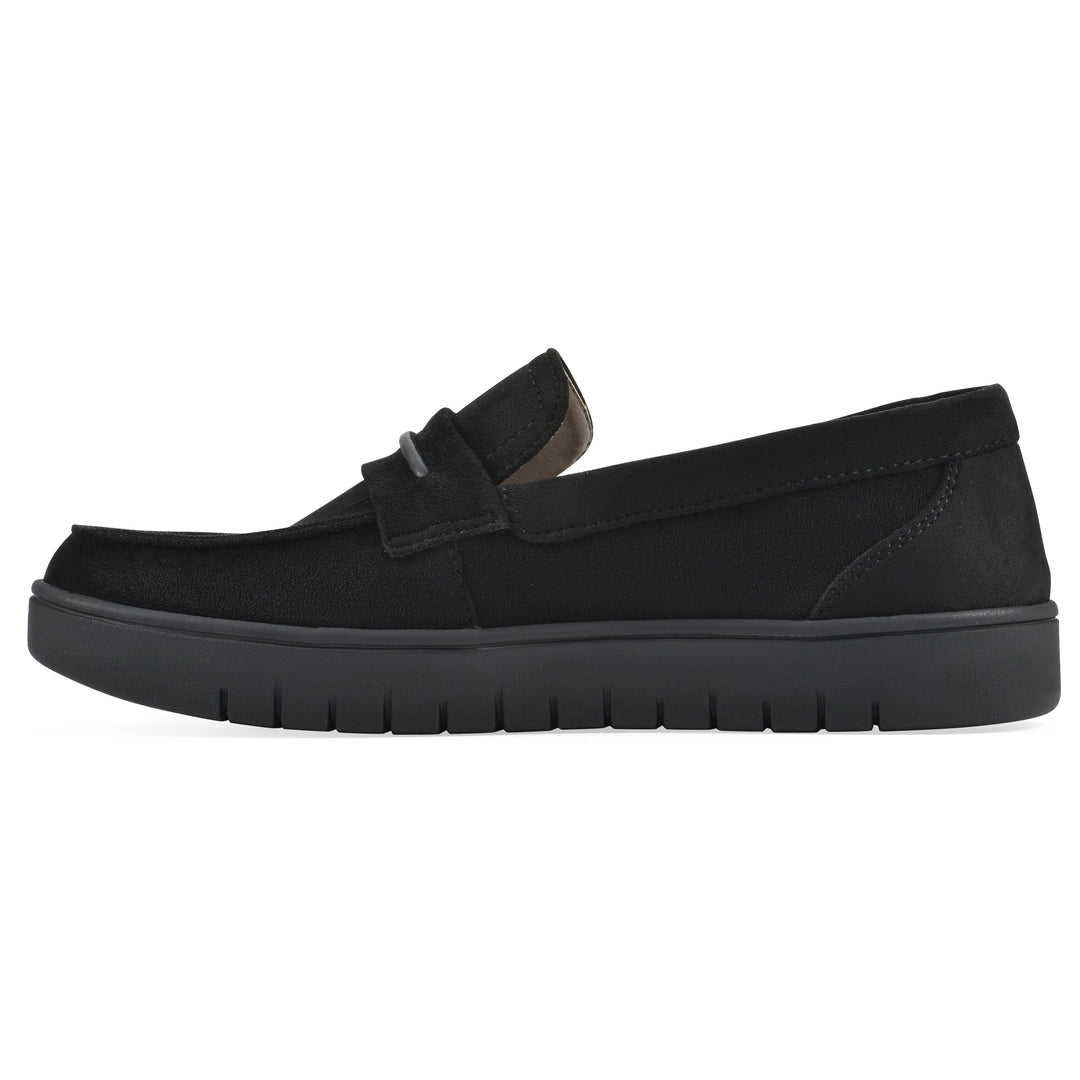 Nocci Recovery Loafer - Black Faux Suede