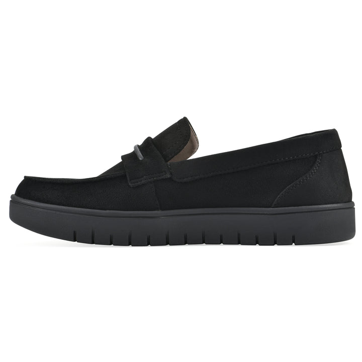 Nocci Recovery Loafer - Black Faux Suede