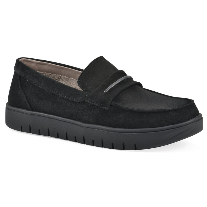 Nocci Recovery Loafer - Black Faux Suede