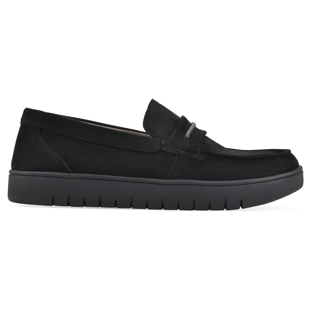 Nocci Recovery Loafer - Black Faux Suede