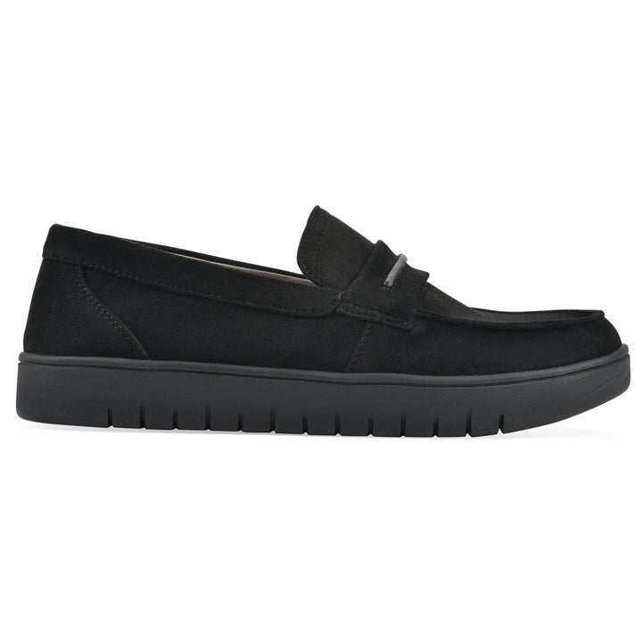 Nocci Recovery Loafer - Black Faux Suede