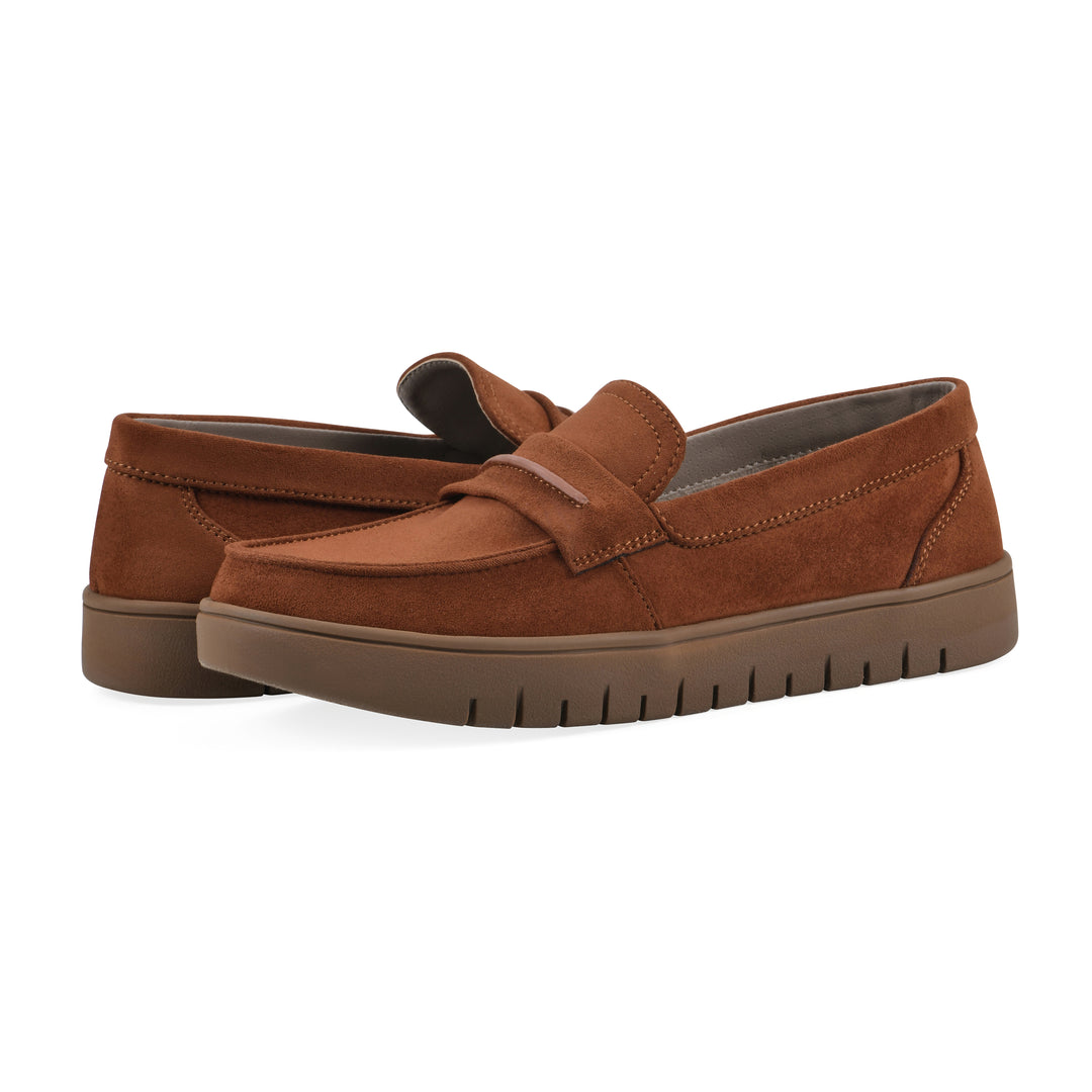 Nocci Recovery Loafer - Terracotta Faux Suede