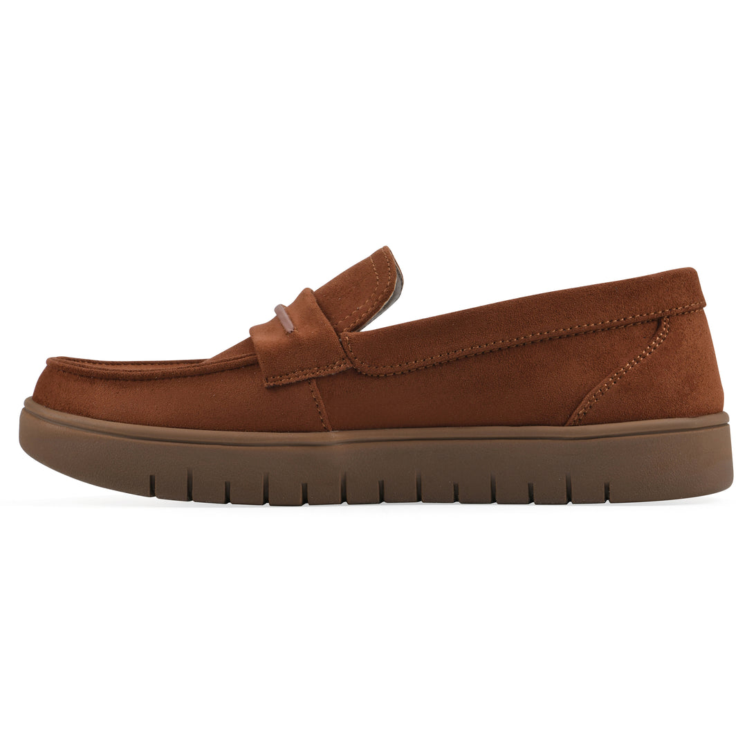 Nocci Recovery Loafer - Terracotta Faux Suede
