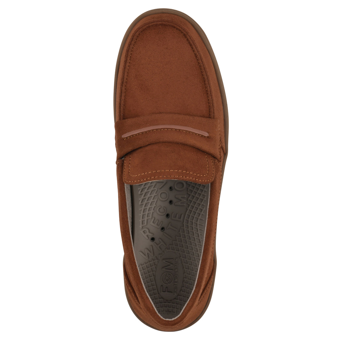 Nocci Recovery Loafer - Terracotta Faux Suede