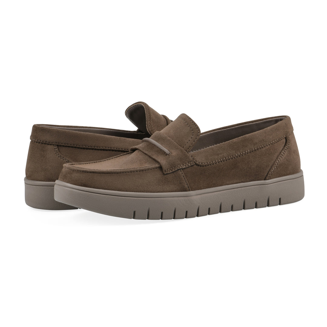 Nocci Recovery Loafer - Dark Taupe Faux Suede