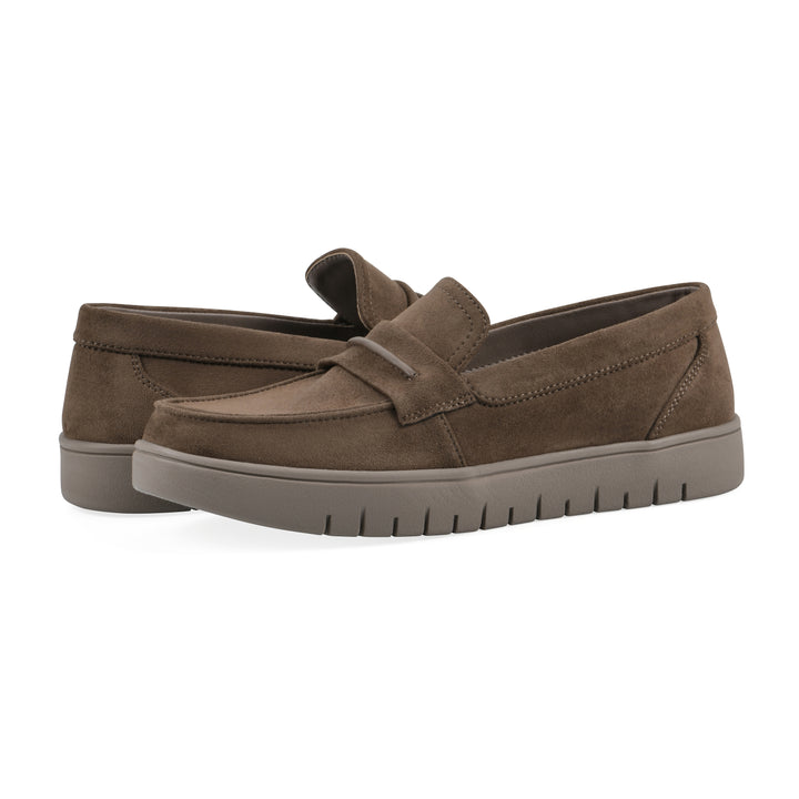 Nocci Recovery Loafer - Dark Taupe Faux Suede