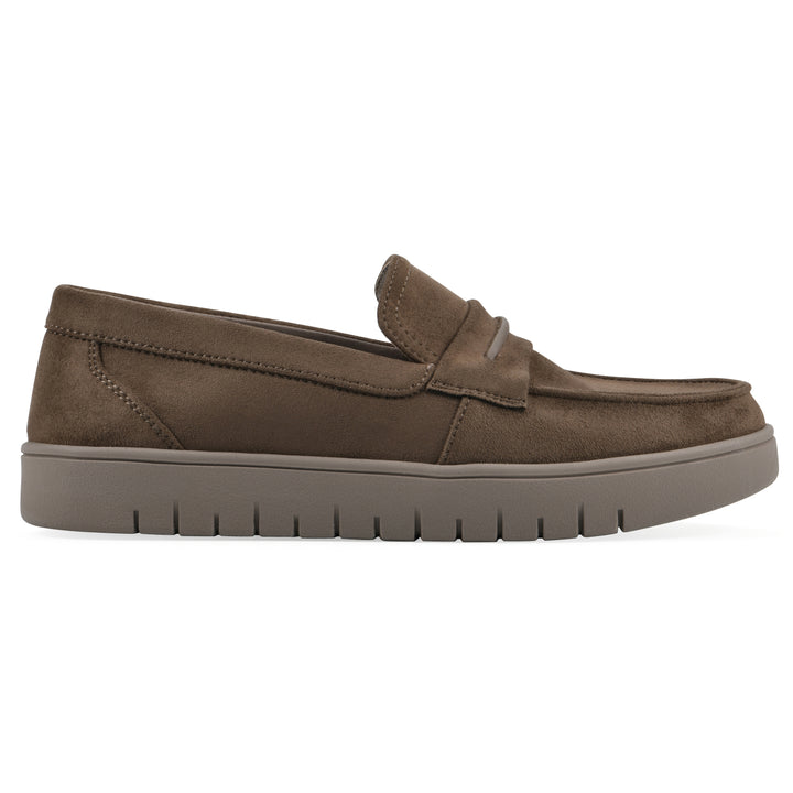 Nocci Recovery Loafer - Dark Taupe Faux Suede
