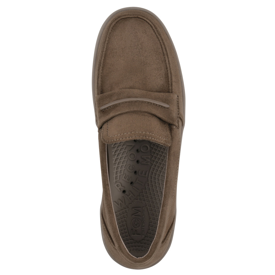 Nocci Recovery Loafer - Dark Taupe Faux Suede
