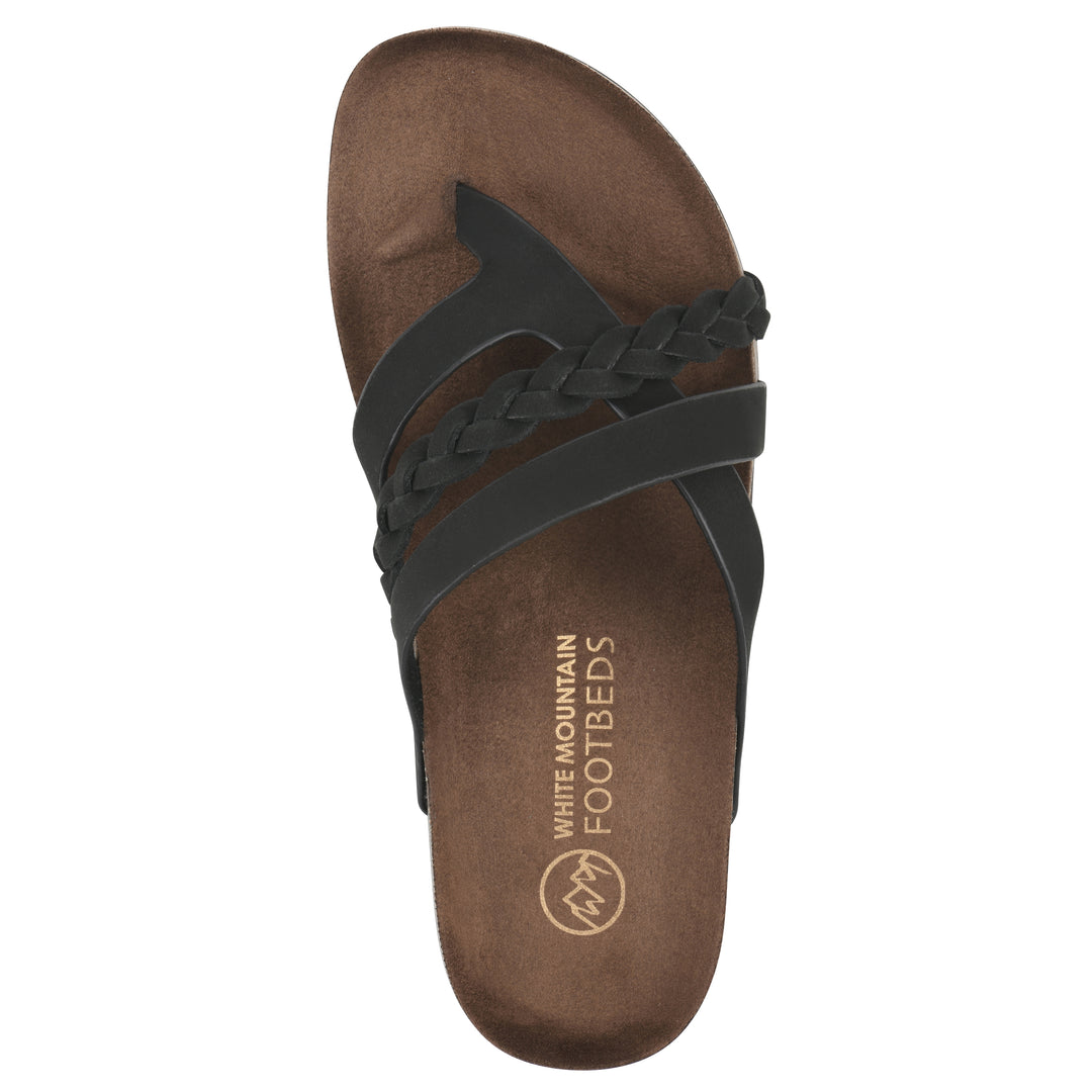 Halogen Footbeds Sandal - Black Leather
