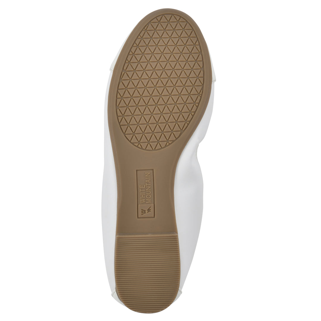 Sunnyside II Flat - White & White Patent Multi