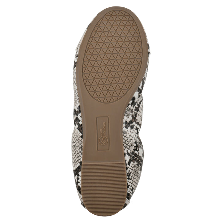 Sunnyside II Flat - Natural Snake Print Faux Leather